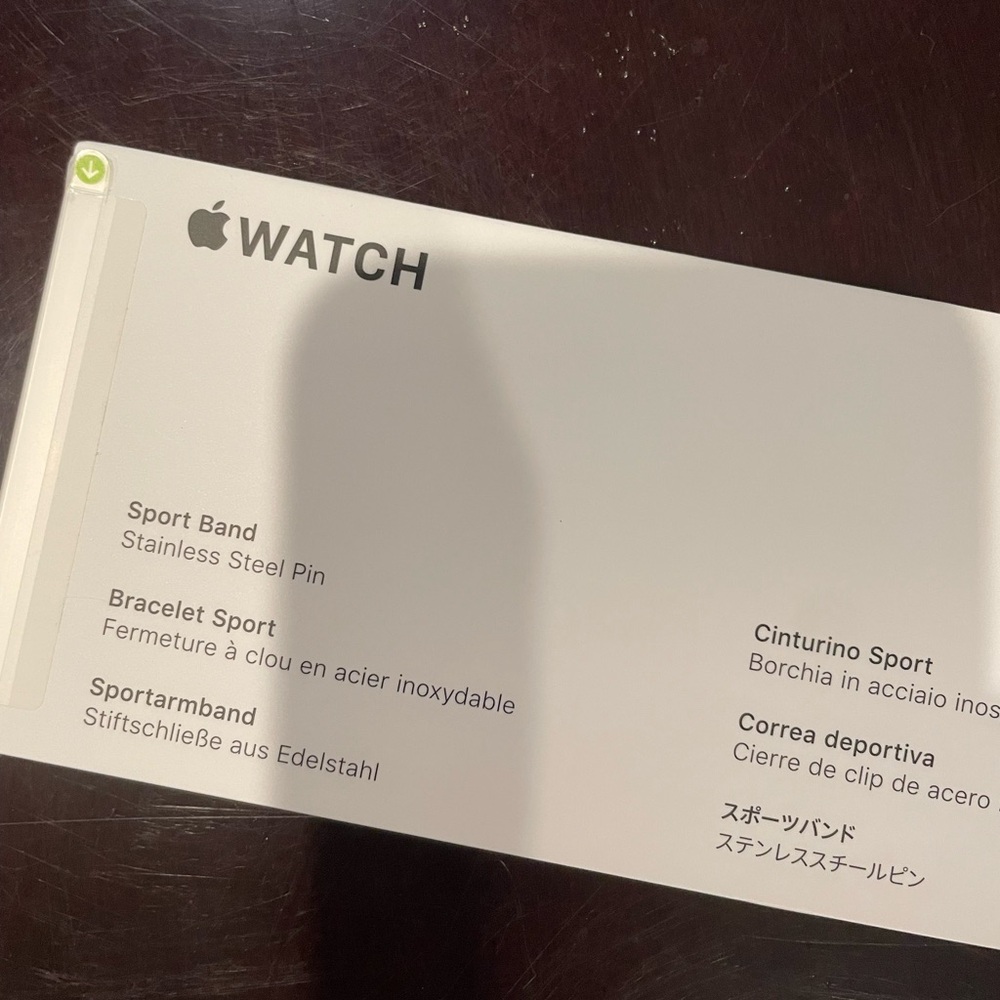 NEW- Apple Watch Sport Band- White- 40MM